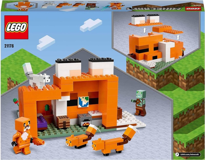 Lego Minecraft Siedlisko lisów 21178