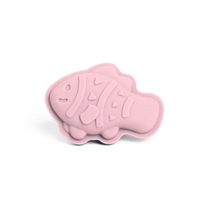 Silikonowe foremki do piasku 4 szt różowe Bigjigs Toys