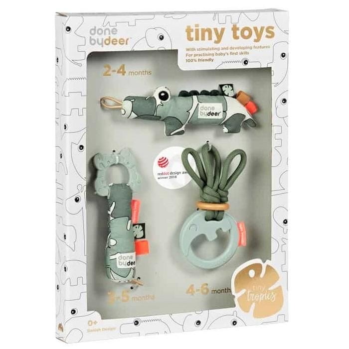 Zestaw Prezent dla Noworodka Grzechotki Tropics - Done By Deer