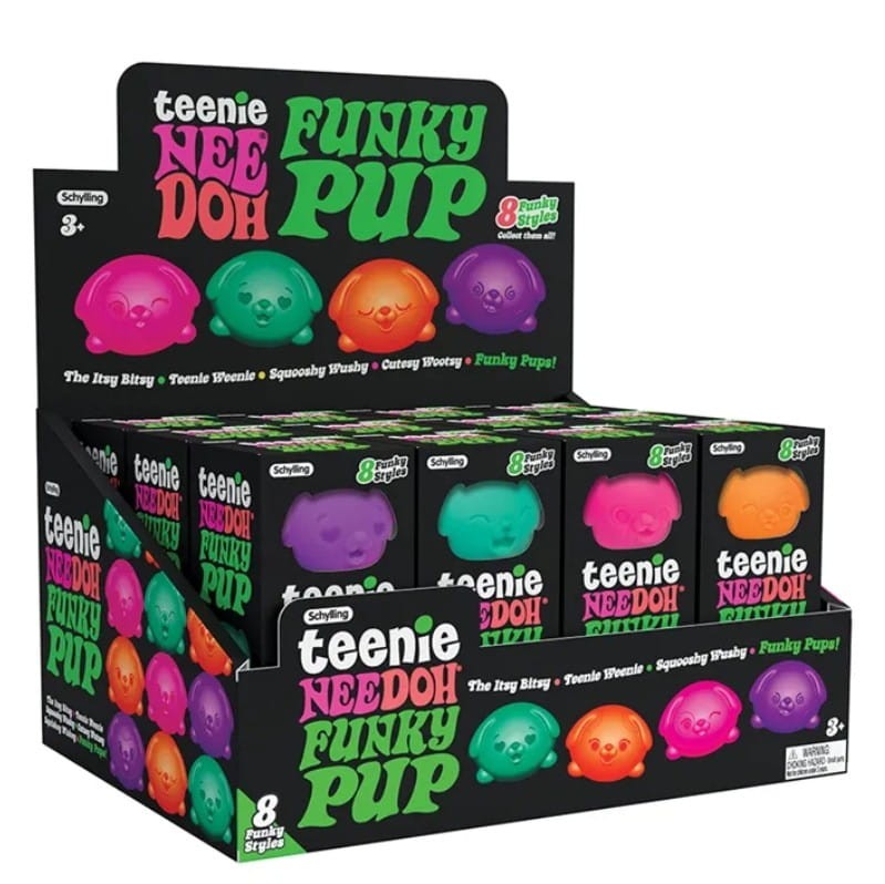 Schylling gniotki Pieski sensoryczne 3 szt. Teenie Needoh Funky Pups