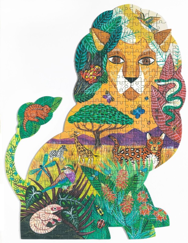 Puzzle artystyczne w kształcie Lwa 350 el. - Djeco