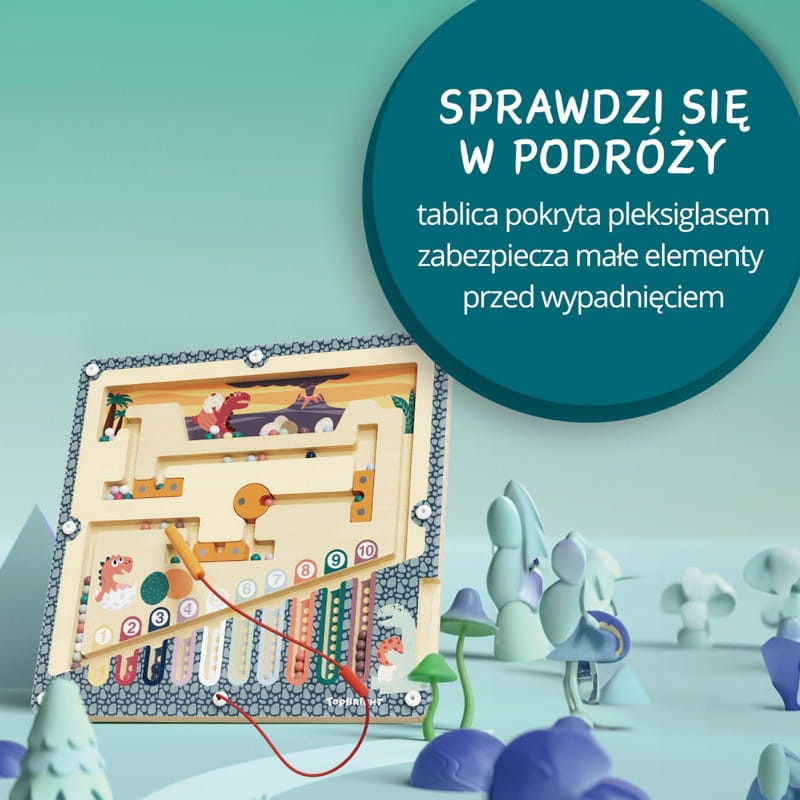 Labirynt magnetyczny Jaja dinozaura Topbright