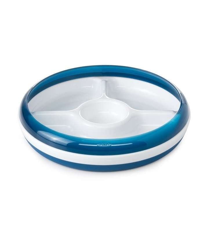 Talerzyk z Przegródkami i Nakładką 4 Porcje Navy - OXO