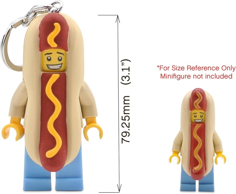 Lego breloczek z latarką człowiek Hot Dog 5005705