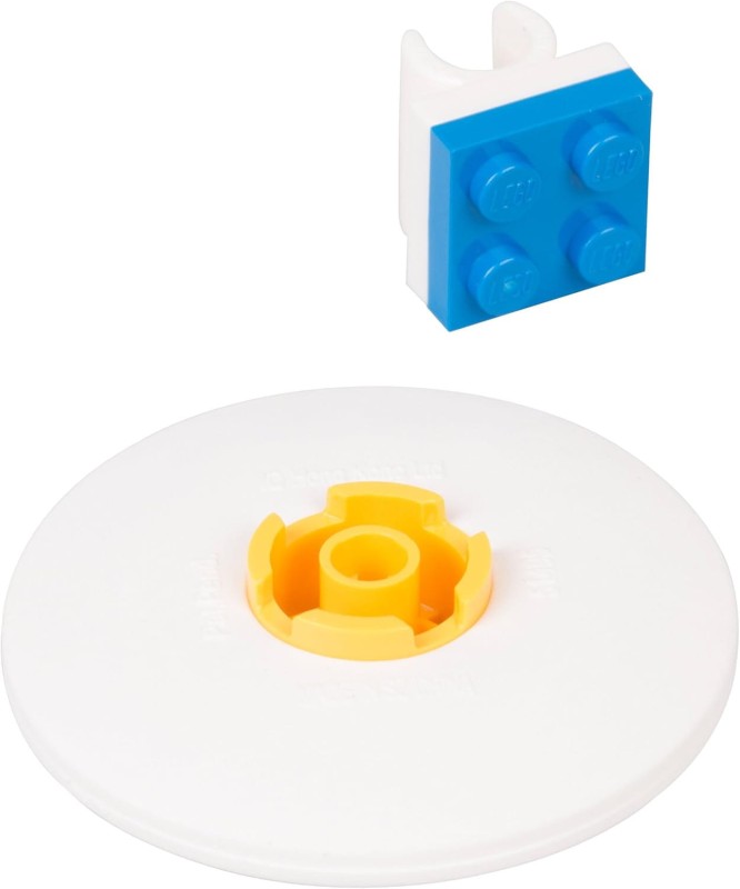 Lego zestaw szkolny: 4 ołówki, temperówka, gumka + ludzik i klocek
