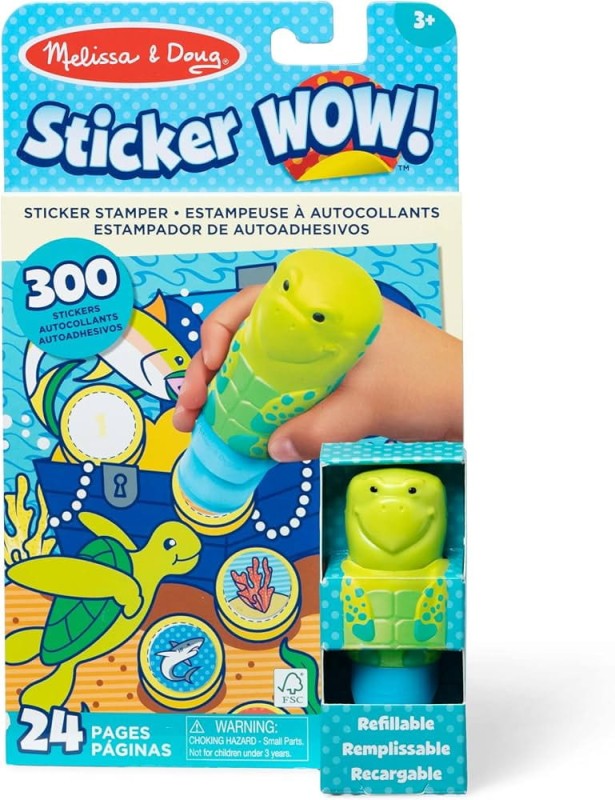 Stempelki z naklejkami Żółw Sticker WOW Melissa & Doug