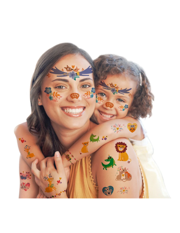 Tatuaże dla dzieci i naklejki na paznokcie zwierzęta Avenir