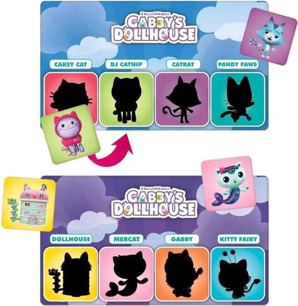 Gabby's Dollhouse 10 gier planszowych edukacyjnych od 3 lat