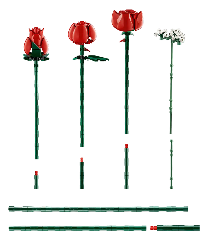 Bukiet róż Lego 10328 tuzin The Botanical Collection