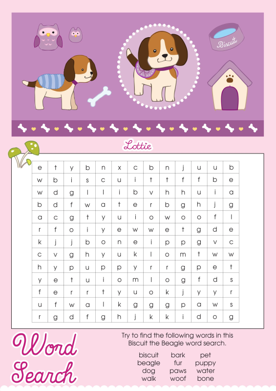 Piesek Lottie Biscuit beagle z akcesoriami i torbą