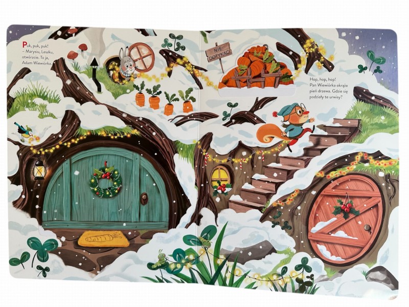 Święta mieszkańców wielkiej sosny Książka z otwieranymi okienkami