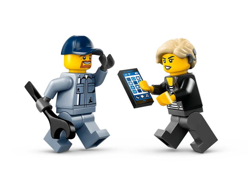 Samochód pomocy drogowej i naprawa sportowego auta Lego 60435