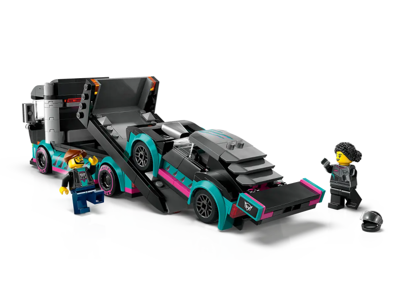 Samochód wyścigowy i laweta Lego 60406