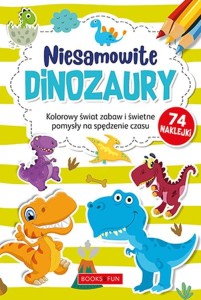 Kolorowanka z naklejkami Dinozaury - 74 naklejki