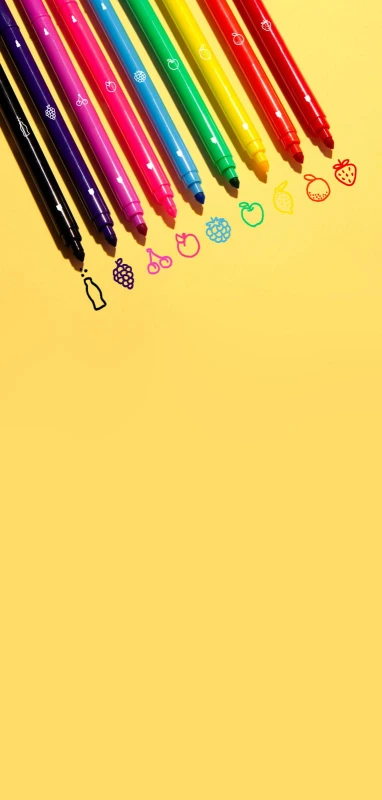 Pachnące pisaki owocowe 9 kolorów omy