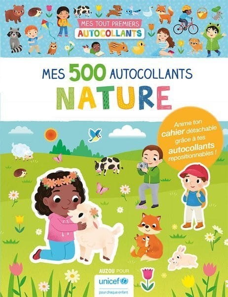 Zeszyt z naklejkami Natura - Auzou