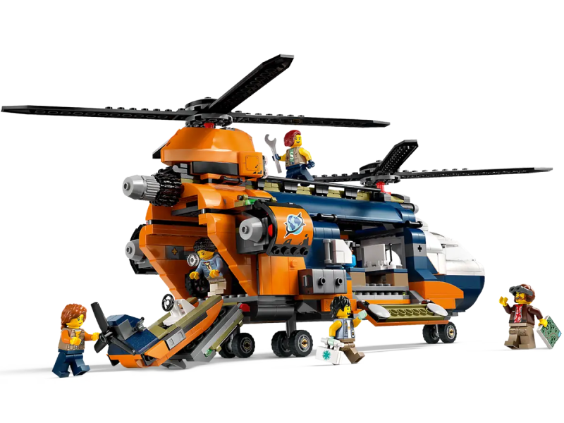 Lego 60437 Helikopter badaczy dżungli w bazie