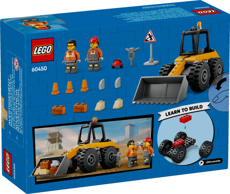 Lego 60450 Żółta ładowarka koparka kołowa