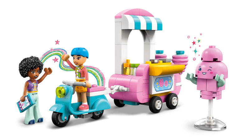 Lego Friends 42643 Stoisko z watą cukrową i skuter
