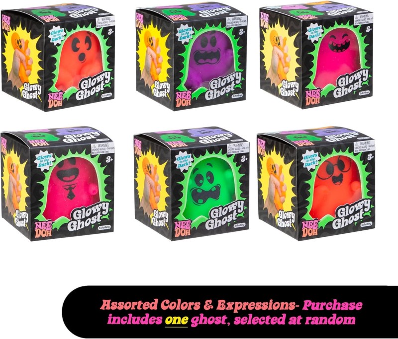 Świecący w ciemności Duszek gniotek 1 szt. Glowy Ghost Schylling