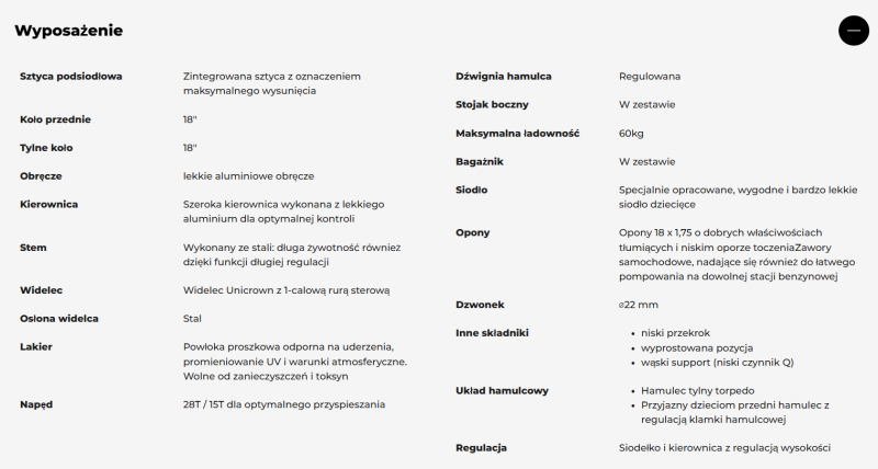 Rower dziecięcy z bagażnikiem YOUKE 18 cali niebieski PUKY 4350