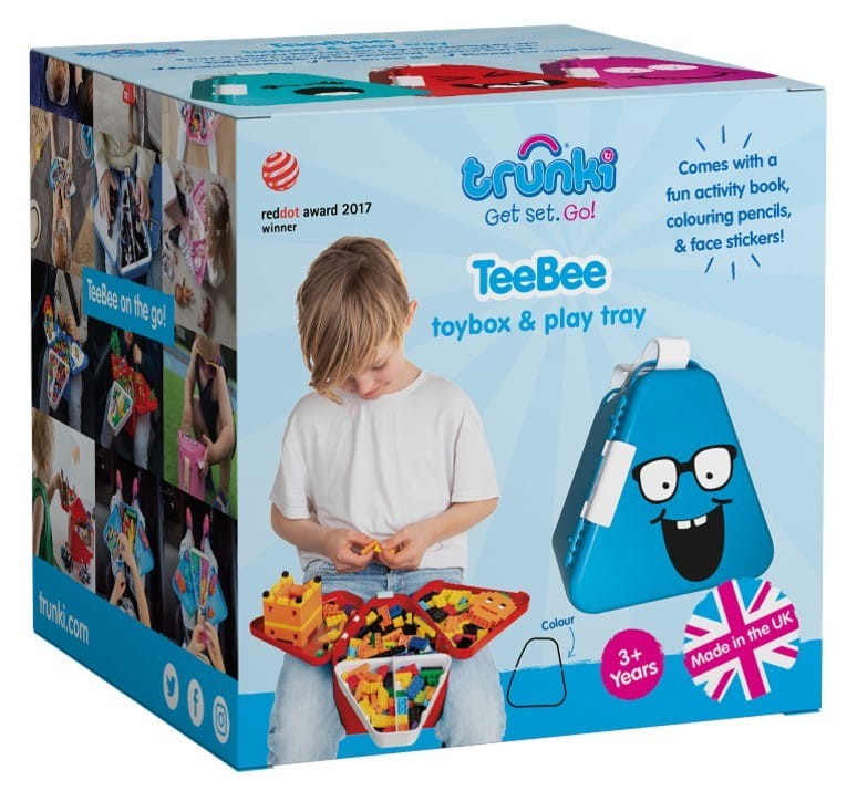 Pojemnik na zabawki TeeBee różowy Przenośne pudełko Trunki