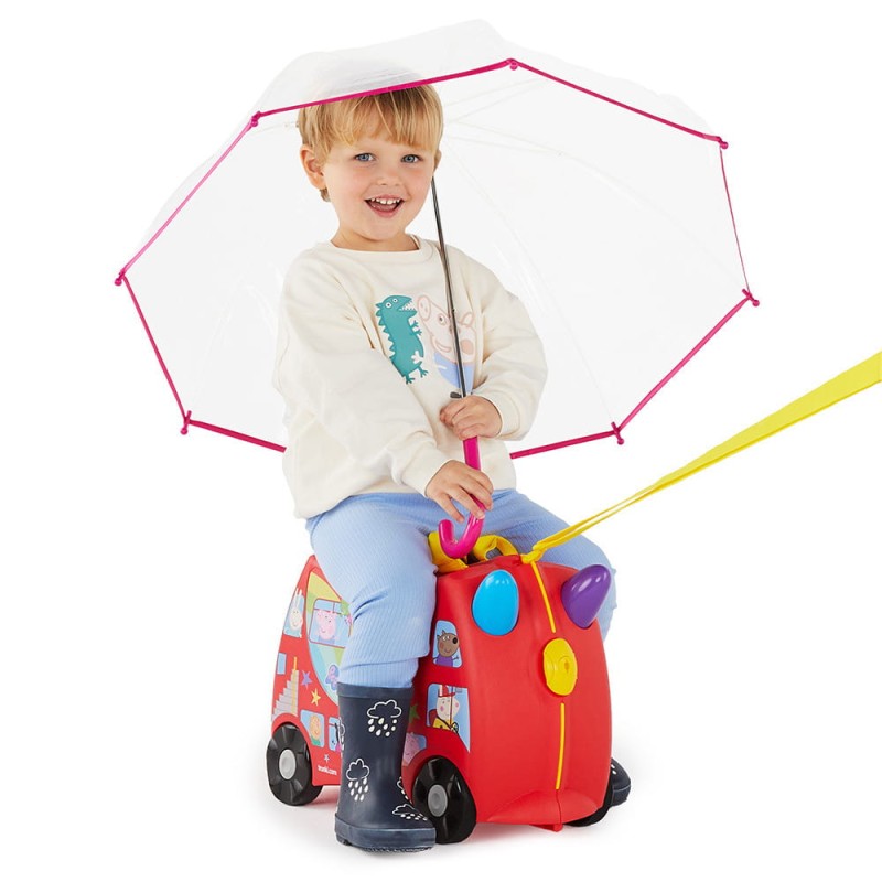 Walizka na kółkach dla dzieci Jeździk Świnka Peppa Trunki