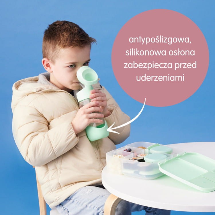 Butelka ze słomką 450 ml tritanowa, bidon Spearmint b.box