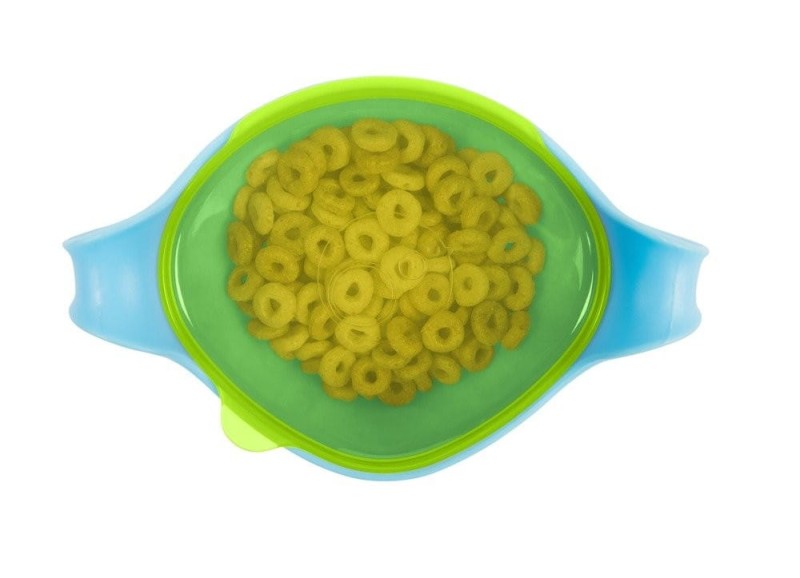 B.box miseczka na zupę 400ml ze słomką i pokrywką Bowl XL niebieska