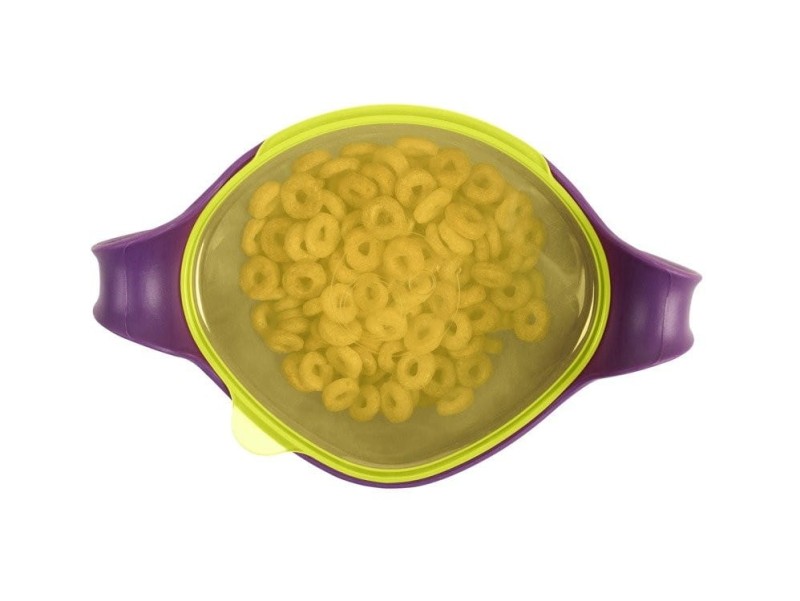 B.box miseczka na zupę 400ml ze słomką i pokrywką Bowl XL fiolet