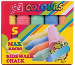 Gruba Kolorowa Kreda 5x Jumbo Max - Easy