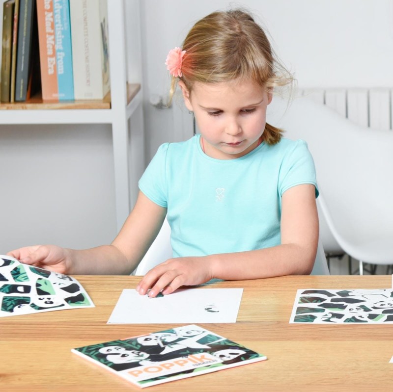 Puzzle Naklejki Dzikie Zwierzęta - Poppik