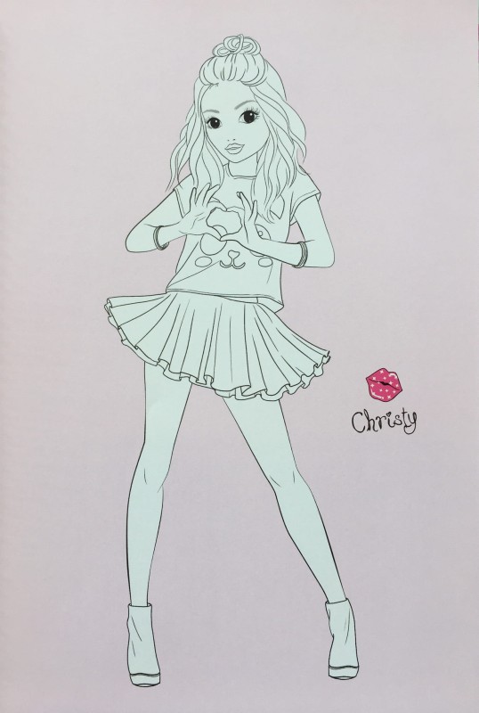 Szkicownik z Naklejkami Dance - Top Model