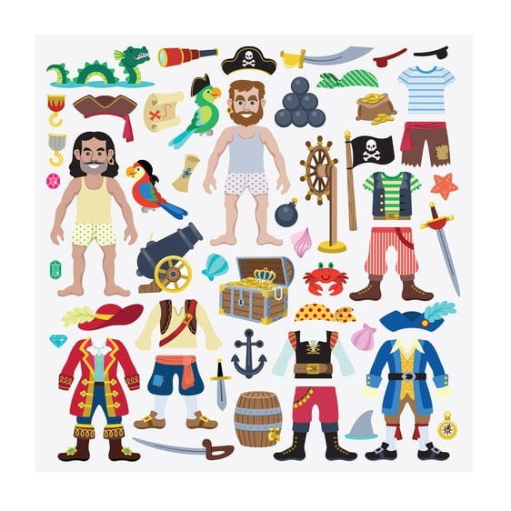 Wypukłe Naklejki Statek Piracki - Melissa & Doug