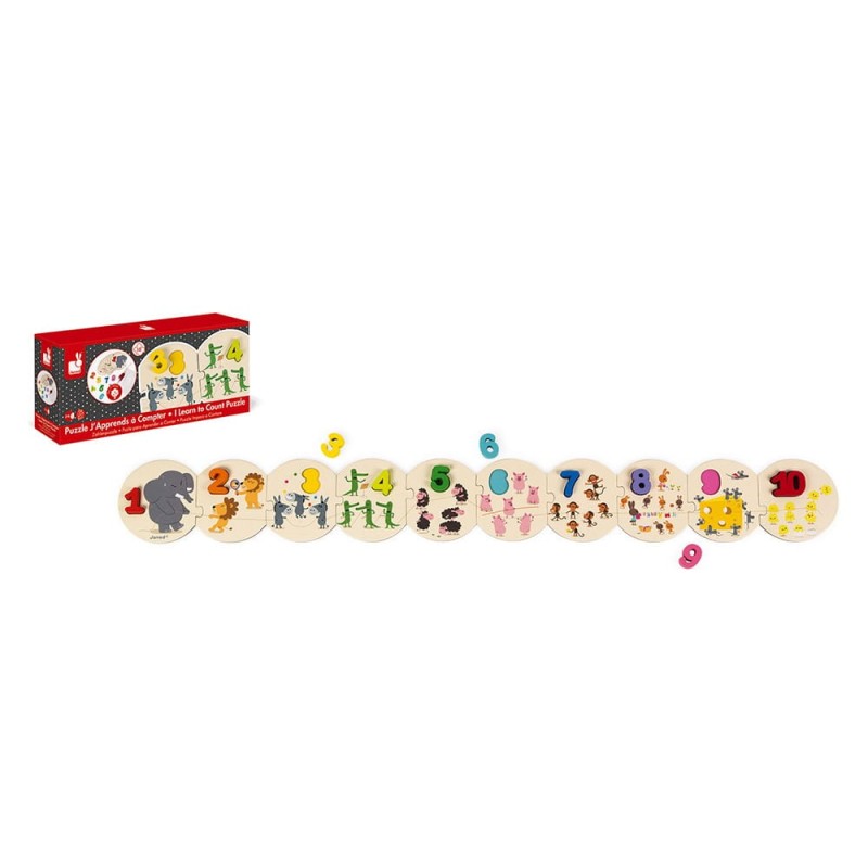 Nauka Liczenia Układanka Puzzle - Janod