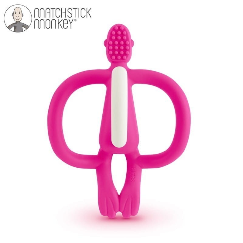 Małpka Gryzak na Ząbkowanie Pink - Matchstick Monkey