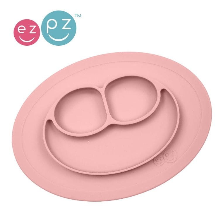 Silikonowy Talerzyk Podkładka 2w1 Pastelowy Róż Mini Mat - ezpz