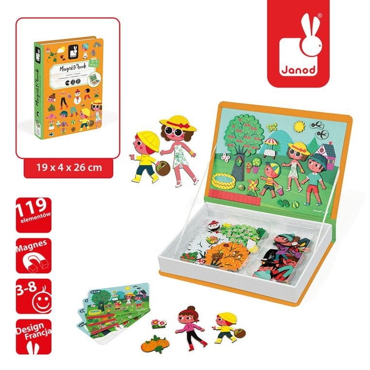 Magnetyczna Układanka 4 Pory Roku Magnetibook - Janod