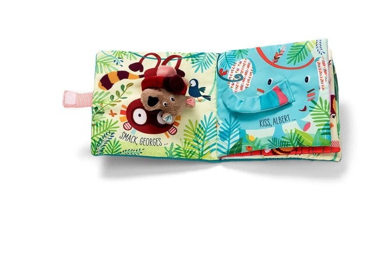 Miękka Książeczka Sensoryczna z Pacynką Niedźwiadek Cesar - Lilliputiens