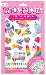 Zmywalne Tatuaże Dziecięce Tęczowe - Ooly