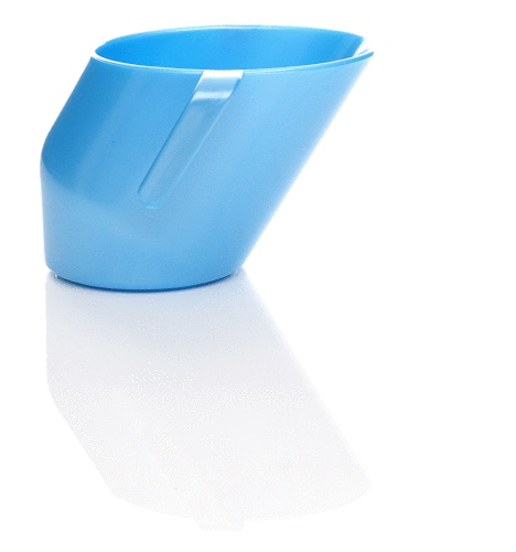 Krzywy Kubek 200ml Lazurowy Perłowy - Doidy Cup