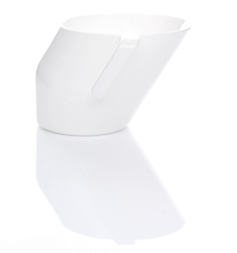 Krzywy Kubek 200ml Alabastrowy Biały - Doidy Cup