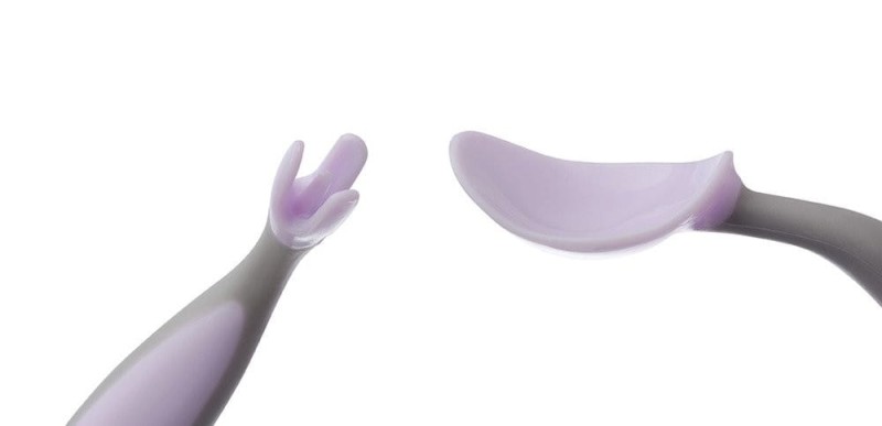 Pierwsze Sztućce do Nauki Jedzenia Toddler cutlery set Gelato Boysenberry - B.box