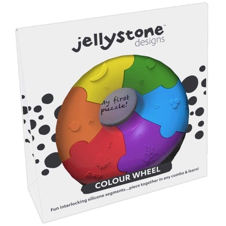 Puzzle Sensoryczne Kolorowe Gumowe Kółko - Jellystone Design