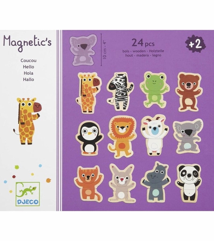 Puzzle Magnetyczne 2-elementowe Dżungla - Djeco