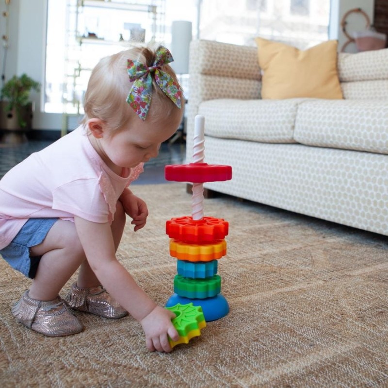 Zakręcona Wieża Spinny Again Zabawka Manipulacyjna - Fat Brain Toys