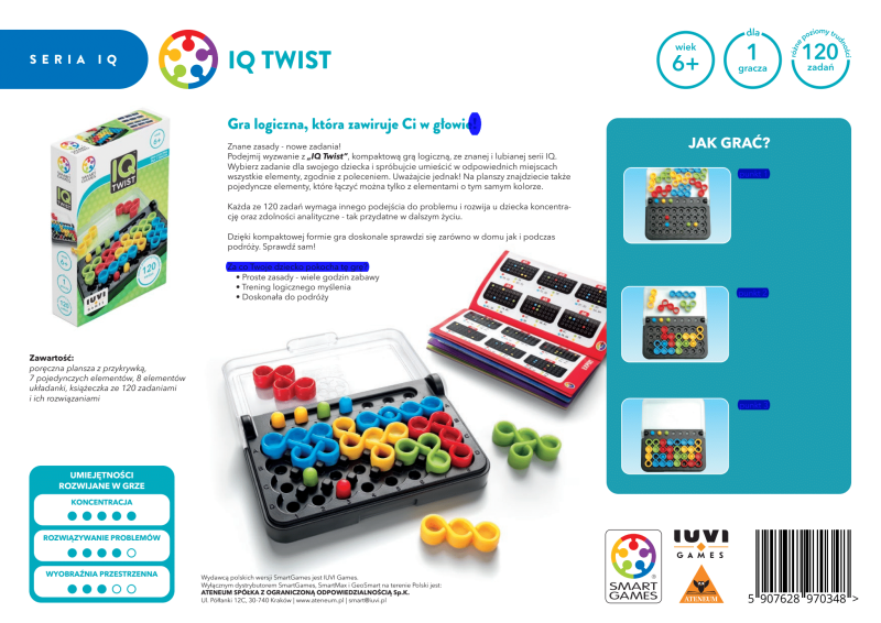 Układanka logiczna dla dzieci 6+ IQ Twist - SmartGames