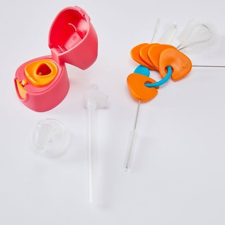 Komplet 5 szczoteczek do czyszczenia bidonów, butelek i słomek - b.box