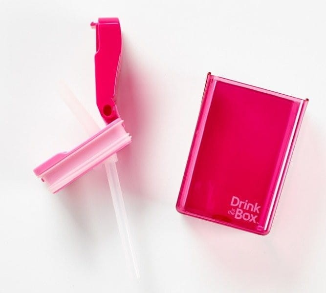 Bidon ze Słomką Różowy 235 ml - Drink in the Box