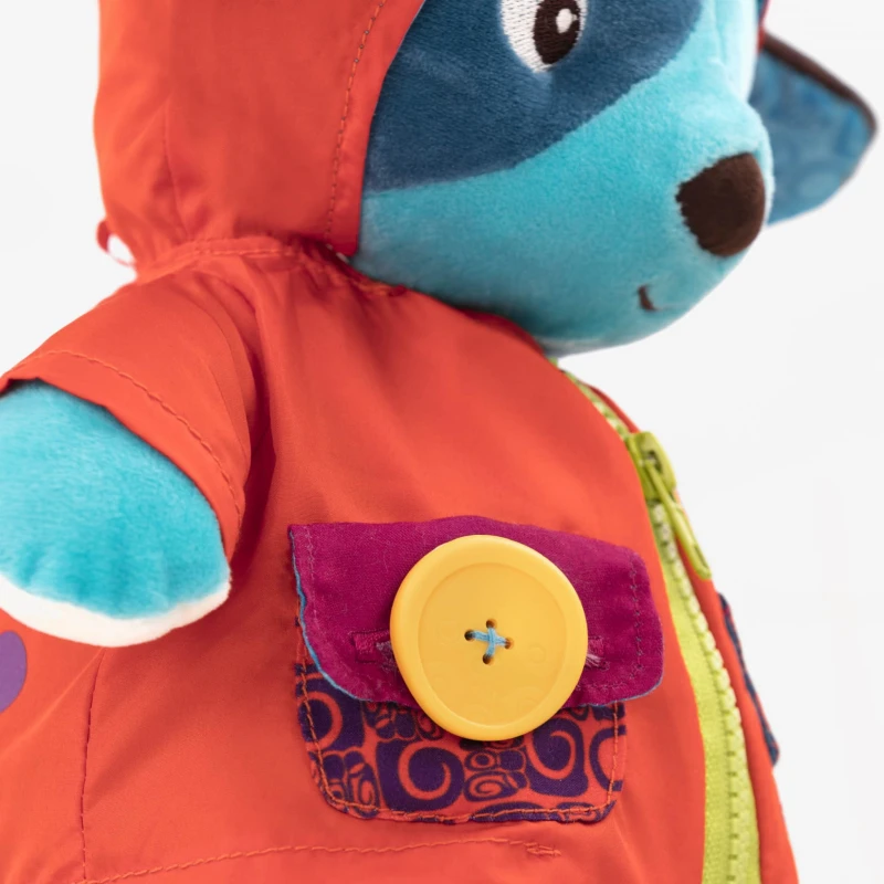 Piesek chichotek do nauki ubierania Giggly Zippies Woofy - b.toys